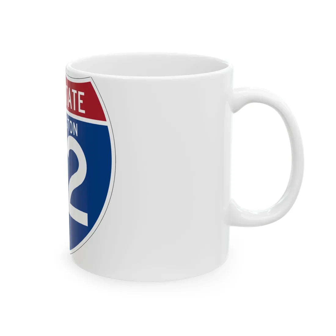 I-82 WA (Washington) (Road Sign) White Coffee Mug - Go Mug Yourself
