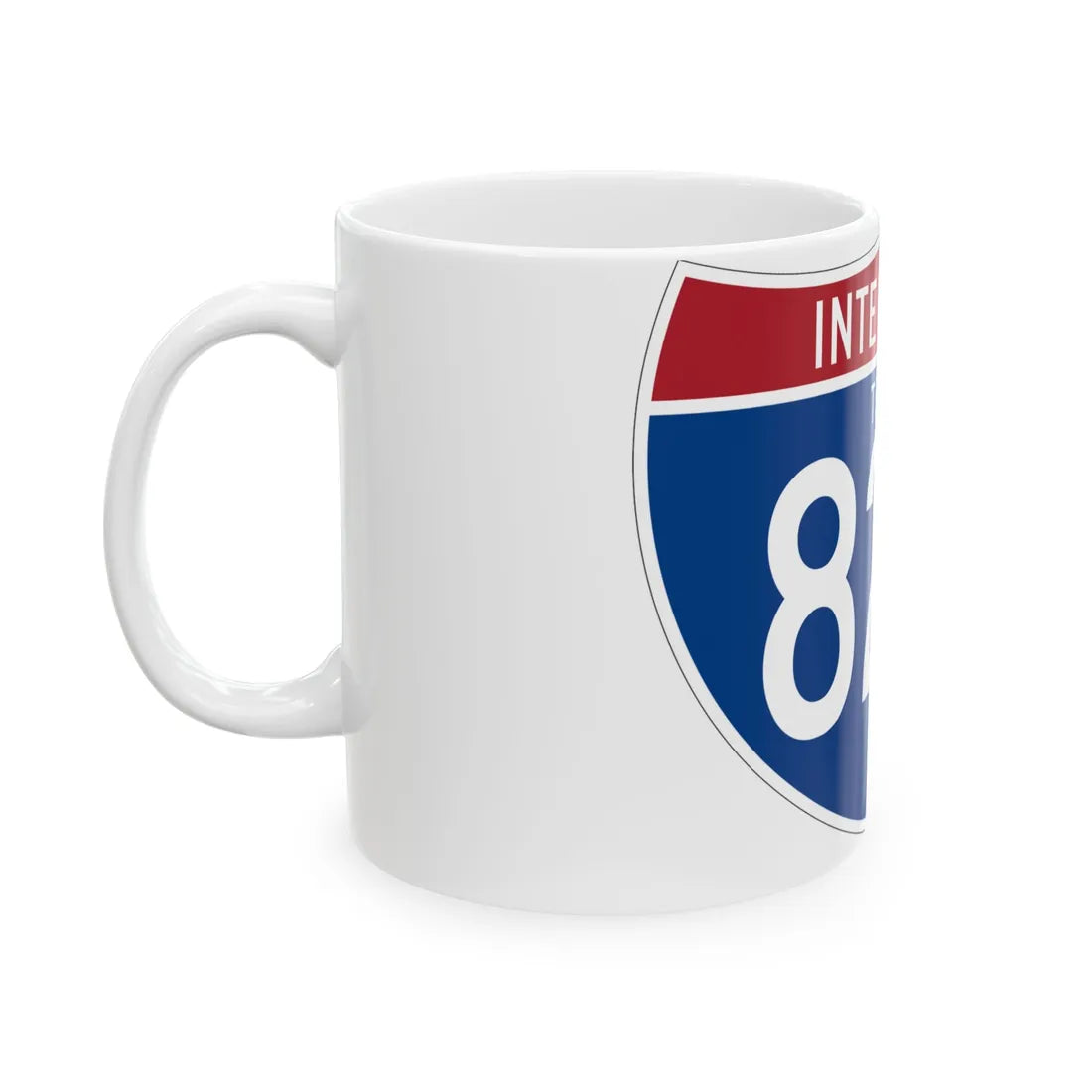 I-820 TX (Texas) (Road Sign) White Coffee Mug - Go Mug Yourself