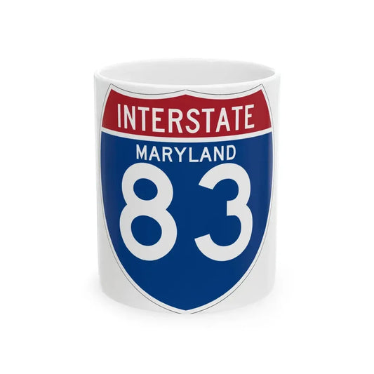 I-83 MD (Maryland) (Road Sign) White Coffee Mug 11oz - Go Mug Yourself
