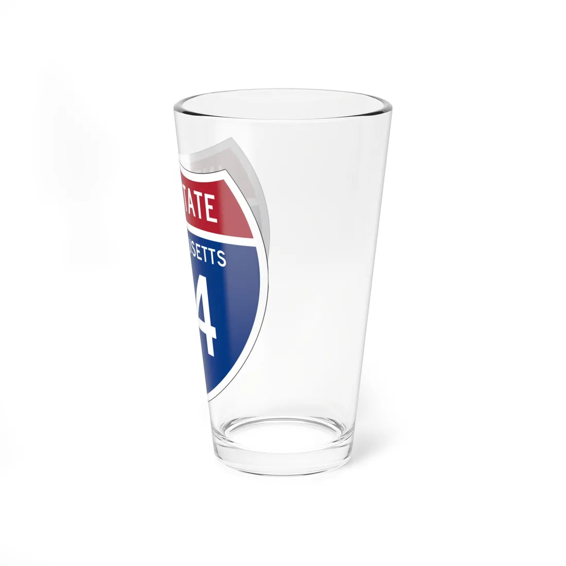 I-84 MA 1957 (Massachusetts) (Road Sign) Pint Glss 16oz - Go Mug Yourself