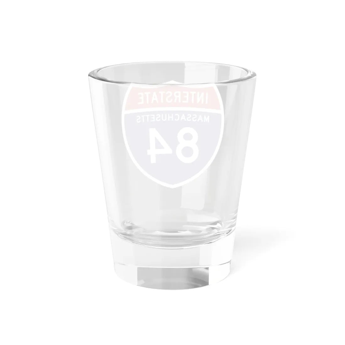 I-84 MA 1957 (Massachusetts) (Road Sign) Shot Glass 1.5oz - Go Mug Yourself