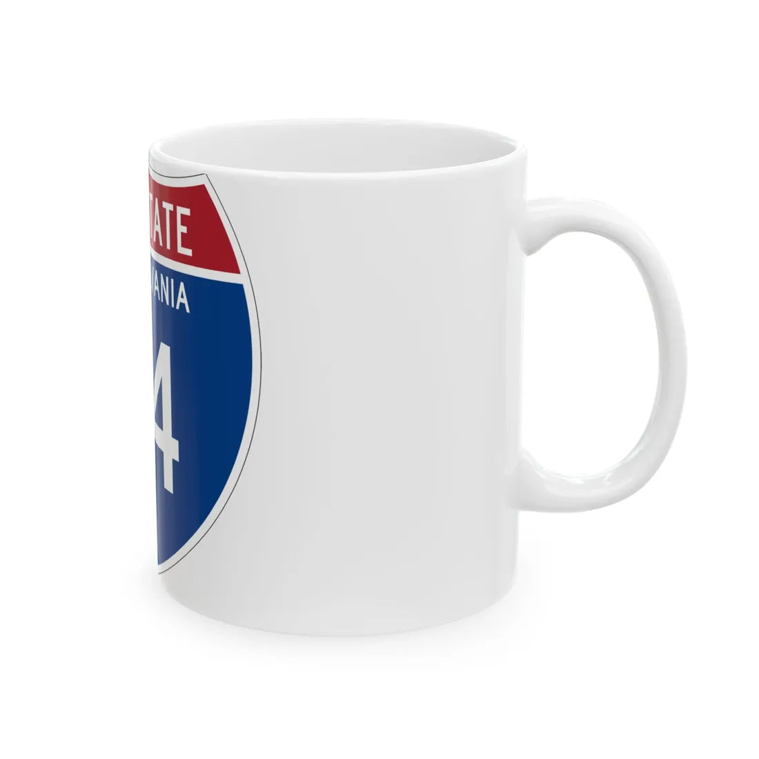 I-84 PA Metric (Pennsylvania) (Road Sign) White Coffee Mug - Go Mug Yourself