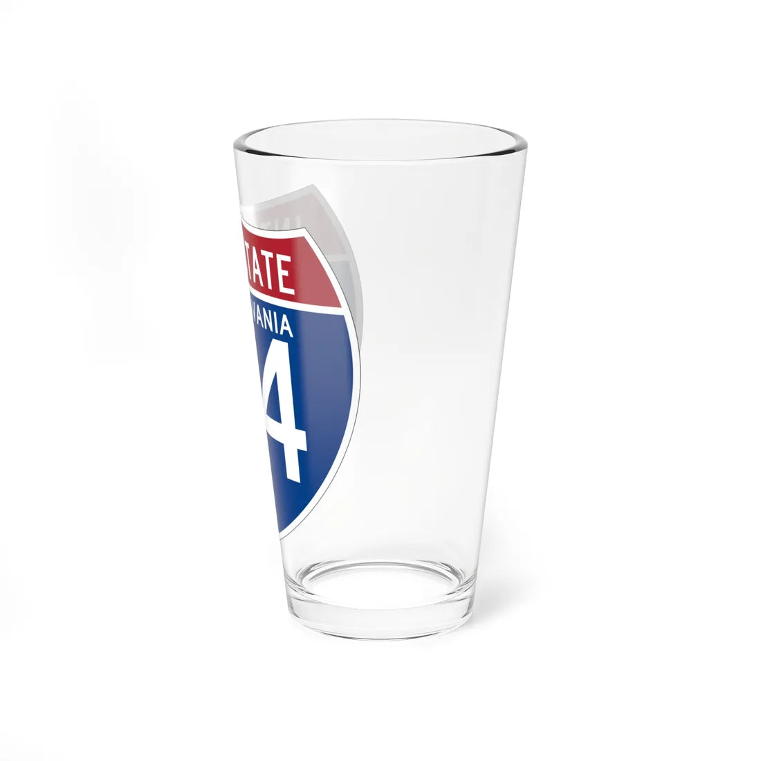 I-84 PA (Pennsylvania) (Road Sign) Pint Glass 16oz - Go Mug Yourself