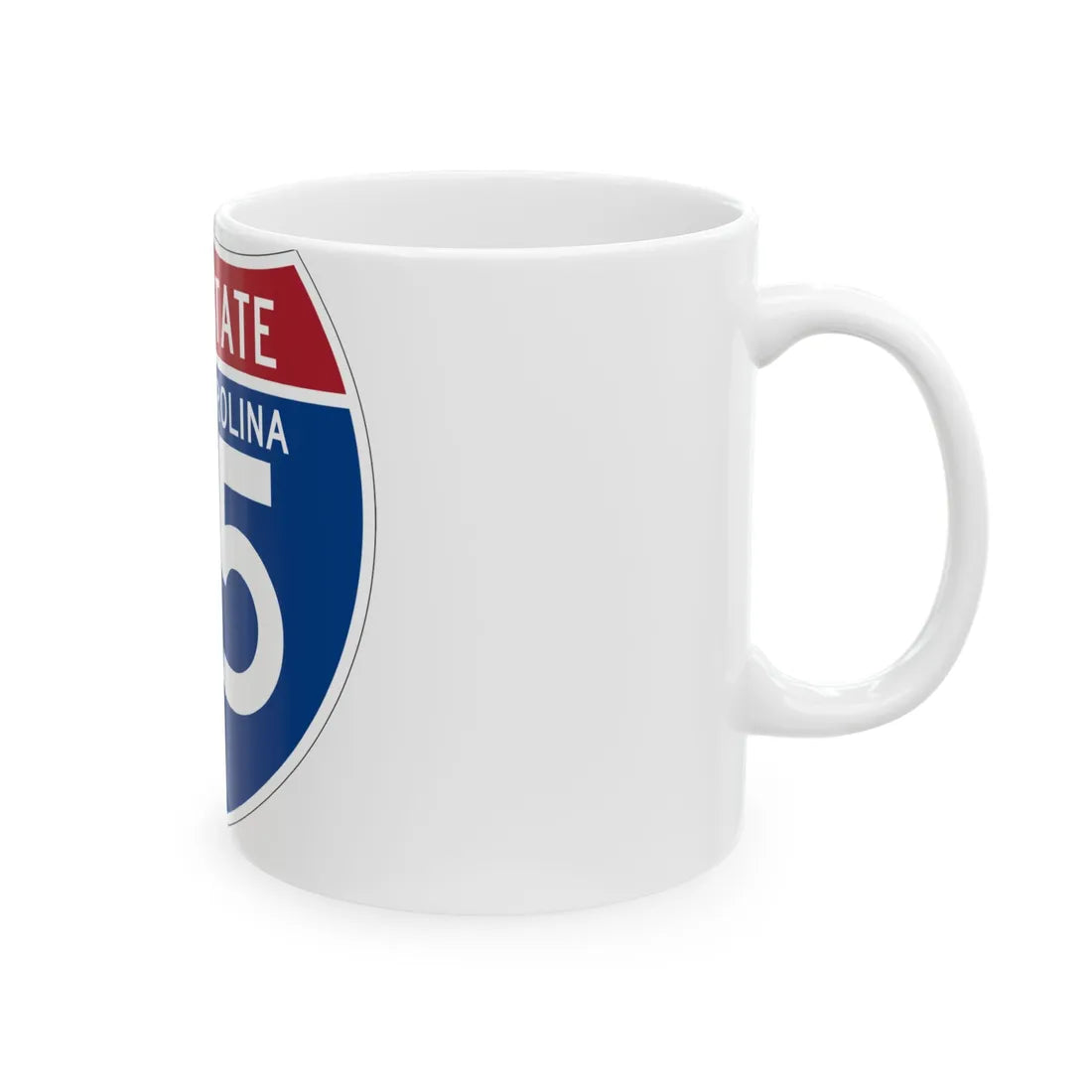 I-85 SC (South Carolina) (Road Sign) White Coffee Mug - Go Mug Yourself
