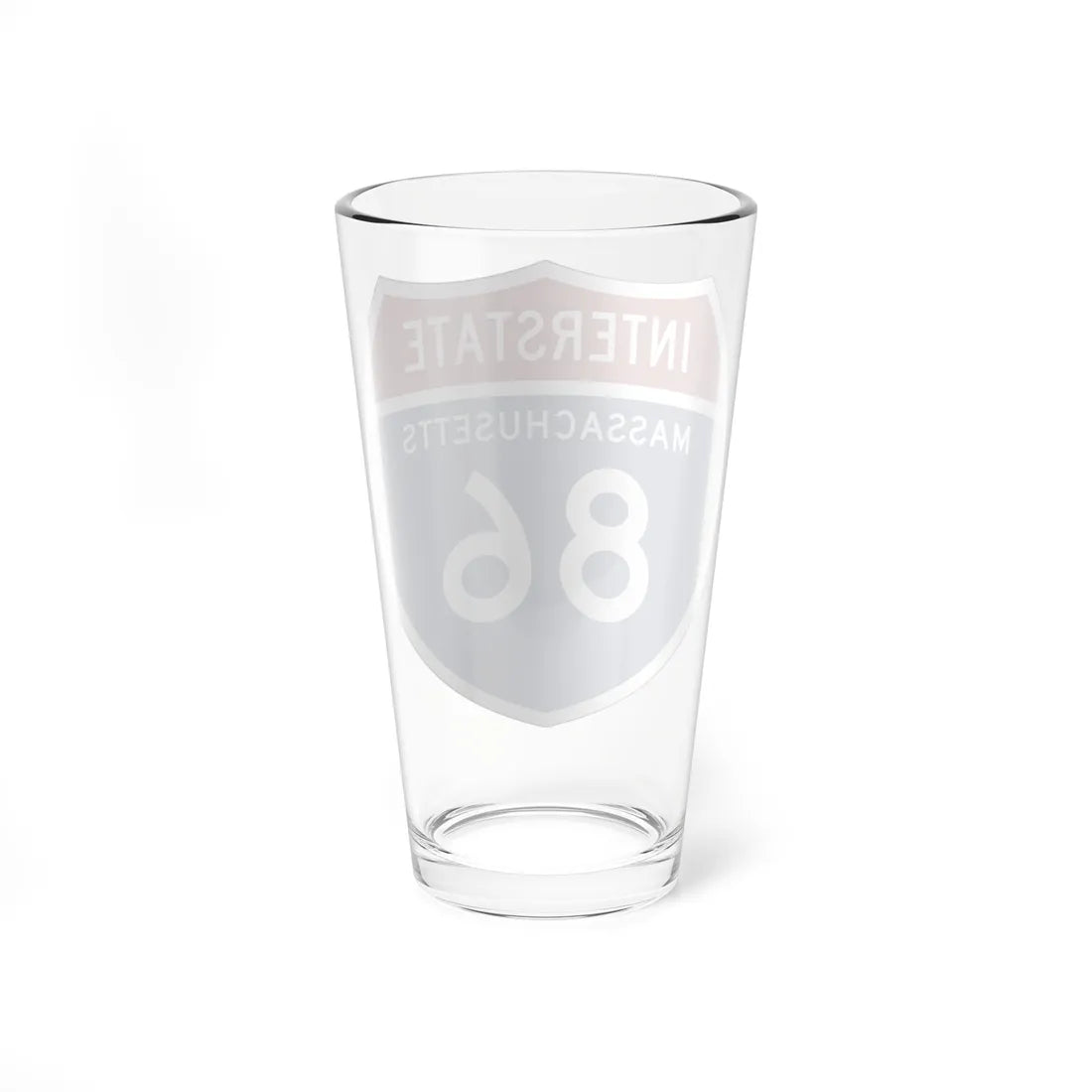 I-86 MA 1957 (Massachusetts) (Road Sign) Pint Glss 16oz - Go Mug Yourself