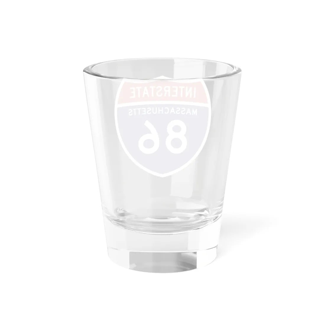 I-86 MA 1957 (Massachusetts) (Road Sign) Shot Glass 1.5oz - Go Mug Yourself