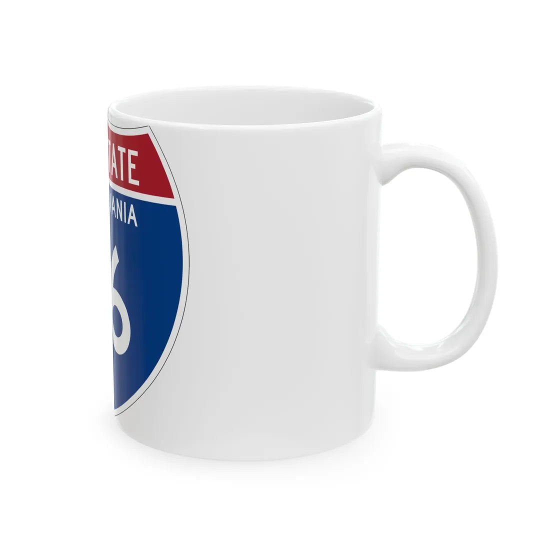 I-86 PA Metric (Pennsylvania) (Road Sign) White Coffee Mug - Go Mug Yourself