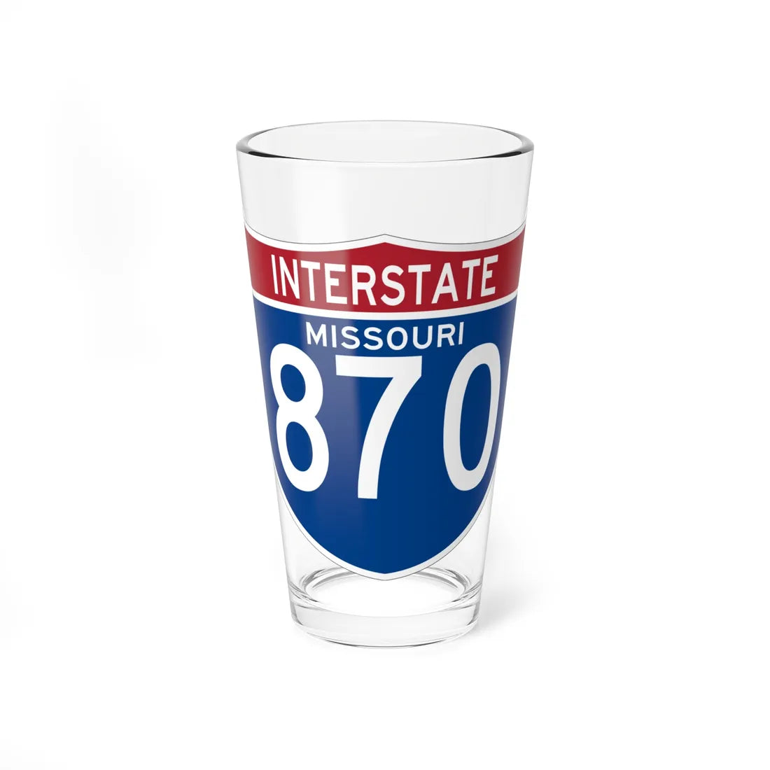 I-870 MO (Missouri) (Road Sign) Pint Glss 16oz 16oz - Go Mug Yourself