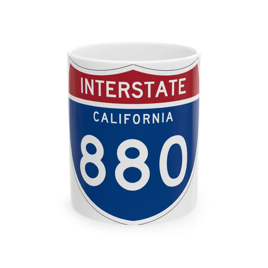 I-880 CA (California) (Road Sign) White Coffee Mug 11oz - Go Mug Yourself