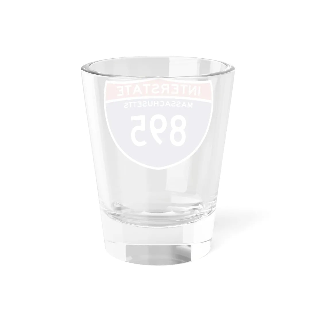 I-895 MA (Massachusetts) (Road Sign) Shot Glass 1.5oz - Go Mug Yourself