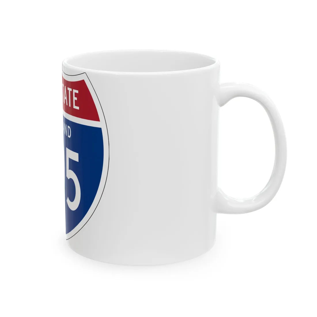 I-895 MD 1957 (Maryland) (Road Sign) White Coffee Mug - Go Mug Yourself
