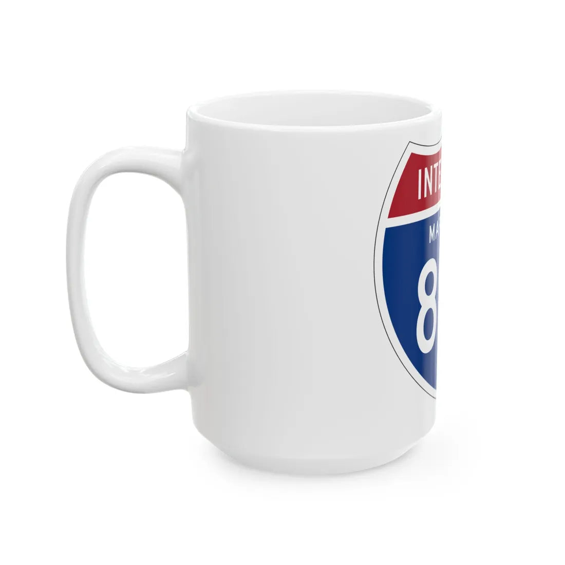 I-895 MD 1957 (Maryland) (Road Sign) White Coffee Mug - Go Mug Yourself