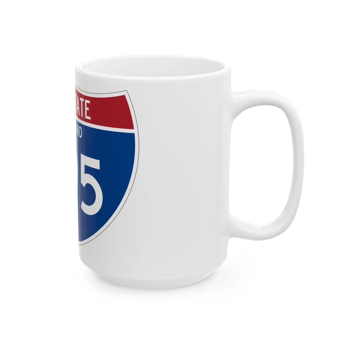 I-895 MD Metric (Maryland) (Road Sign) White Coffee Mug - Go Mug Yourself