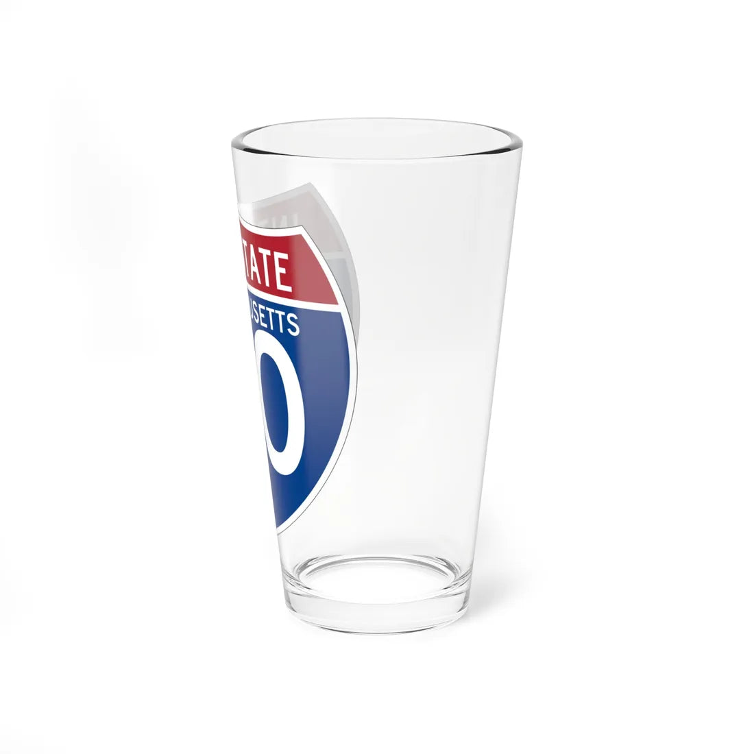 I-90 MA (Massachusetts) (Road Sign) Pint Glss 16oz - Go Mug Yourself