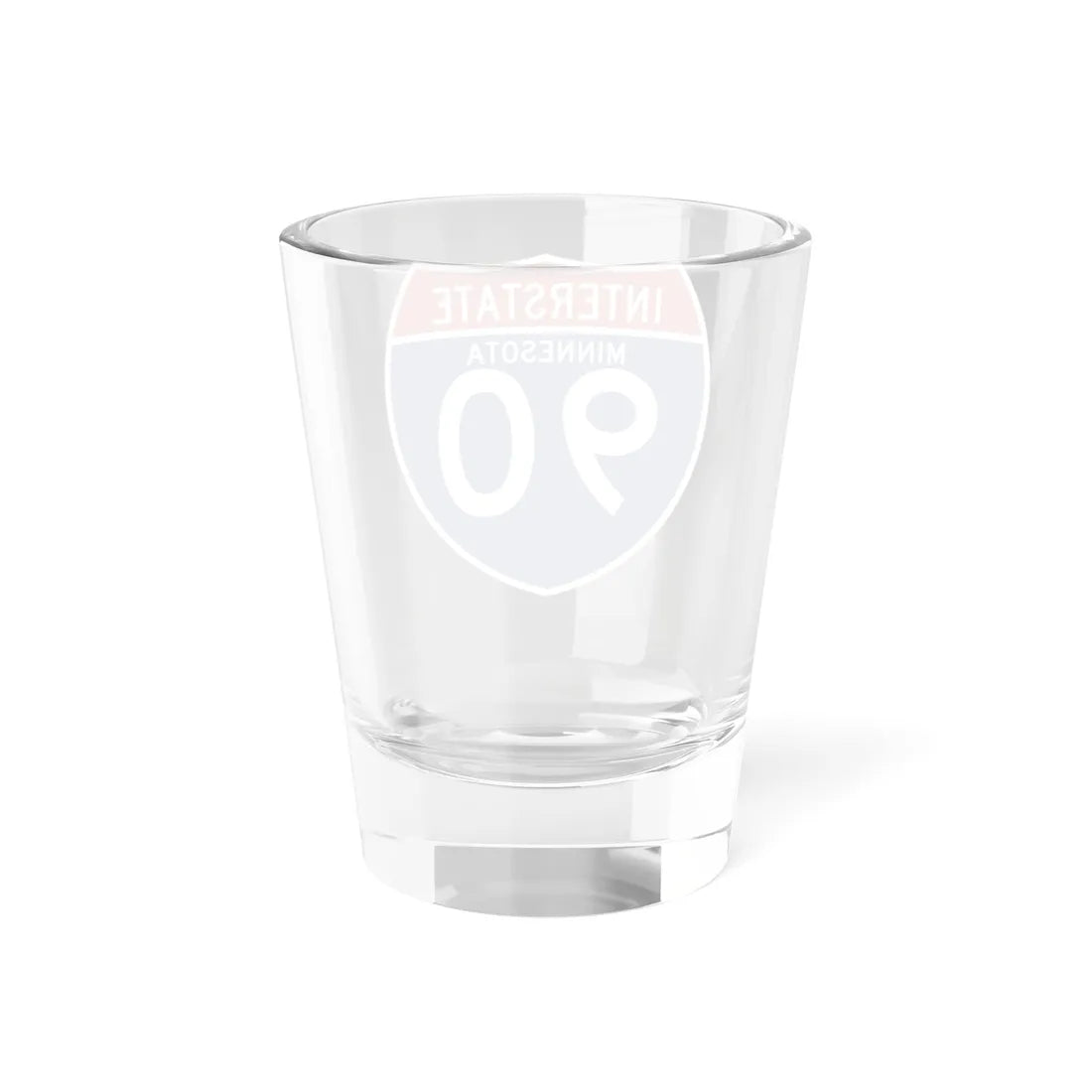 I-90 MN (Minnesota) (Road Sign) Shot Glass 1.5oz - Go Mug Yourself
