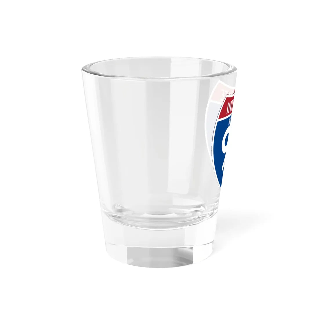I-90 MN (Minnesota) (Road Sign) Shot Glass 1.5oz - Go Mug Yourself