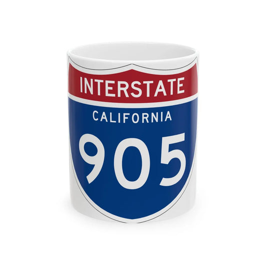 I-905 CA (California) (Road Sign) White Coffee Mug 11oz - Go Mug Yourself