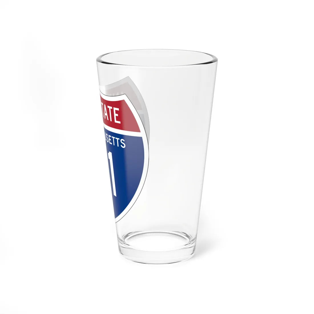 I-91 MA 1957 (Massachusetts) (Road Sign) Pint Glss 16oz - Go Mug Yourself