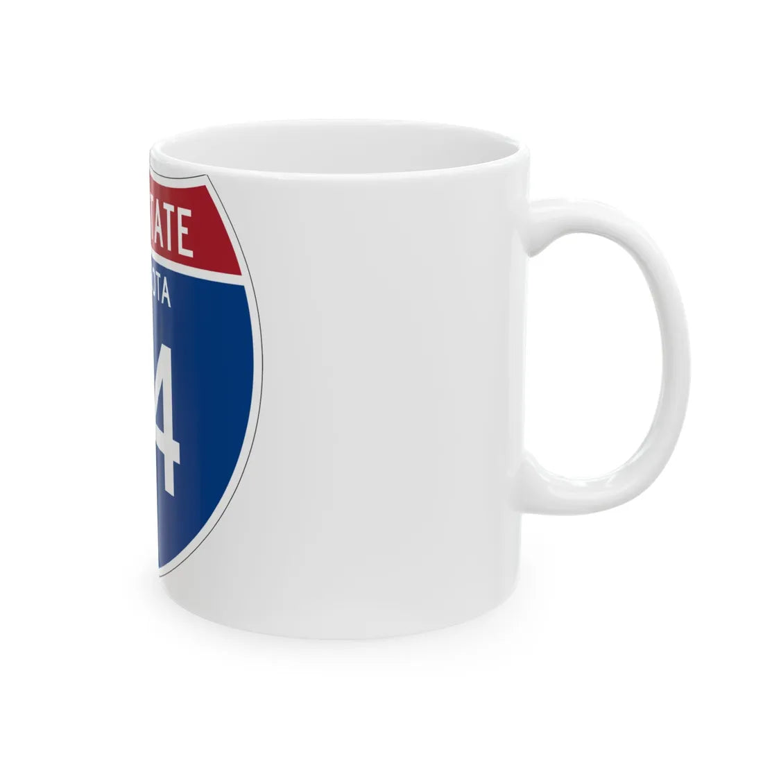 I-94 MN 1957 (Minnesota) (Road Sign) White Coffee Mug - Go Mug Yourself