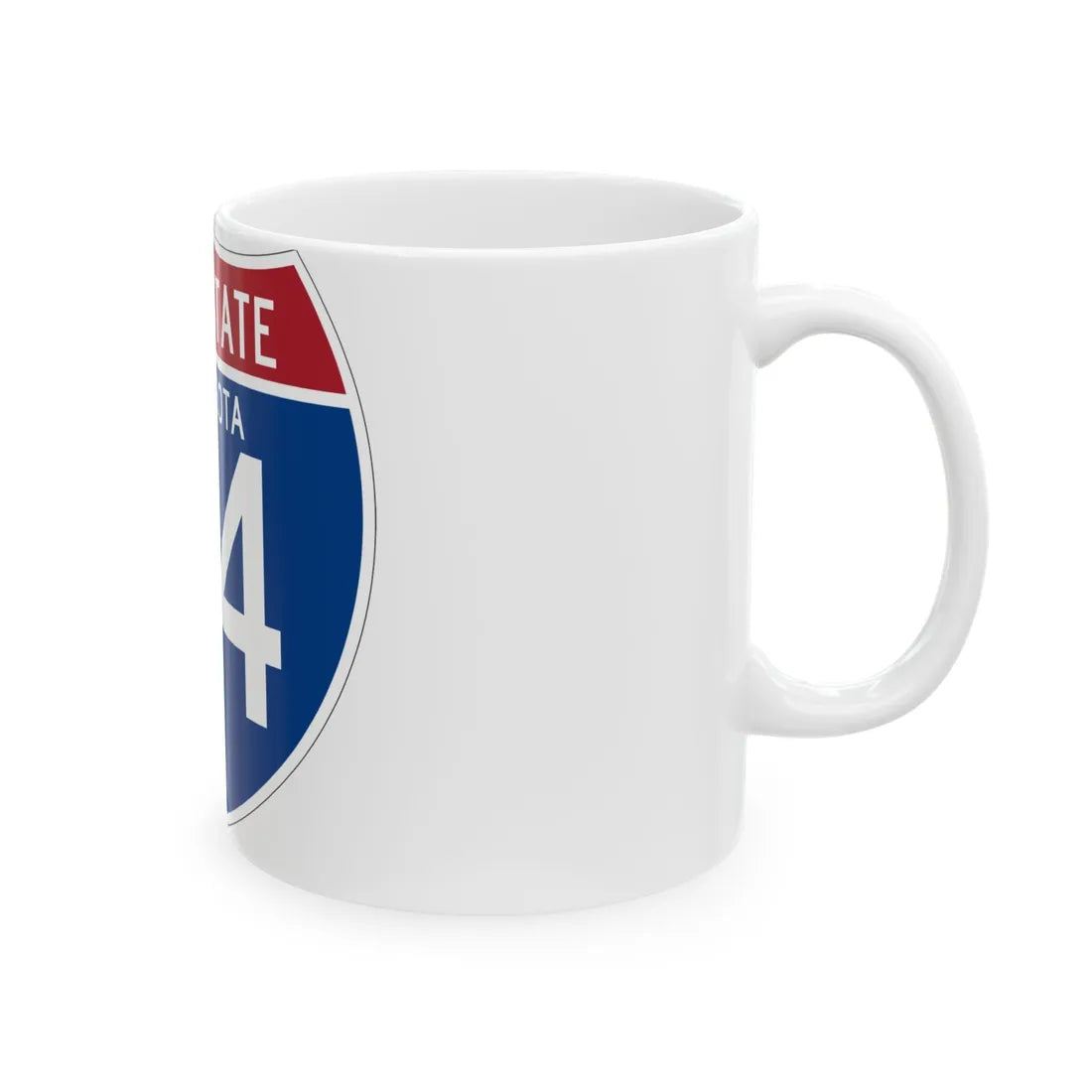 I-94 MN (Minnesota) (Road Sign) White Coffee Mug - Go Mug Yourself