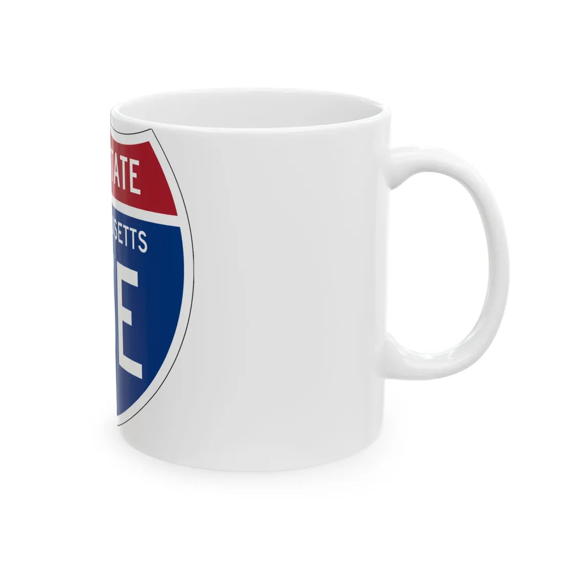 I-95E MA 1957 (Massachusetts) (Road Sign) White Coffee Mug - Go Mug Yourself