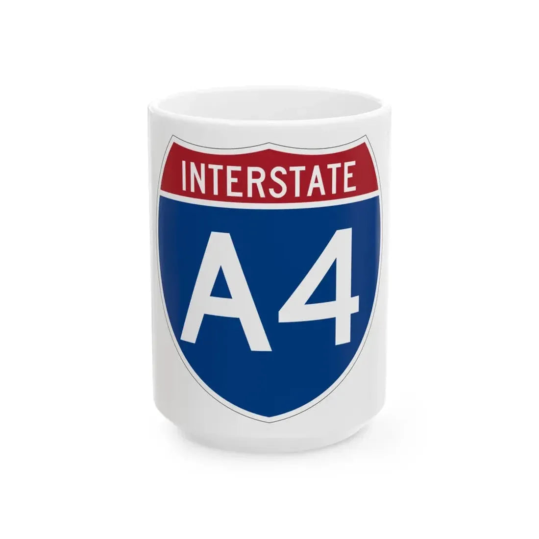 I-A4 (Alaska) (Road Sign) White Coffee Mug 15oz - Go Mug Yourself
