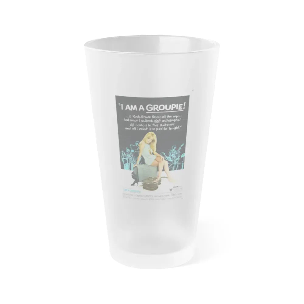 I AM A GROUPIE! 1970 Movie Poster - Frosted Pint Glass 16oz 16oz Frosted - Go Mug Yourself