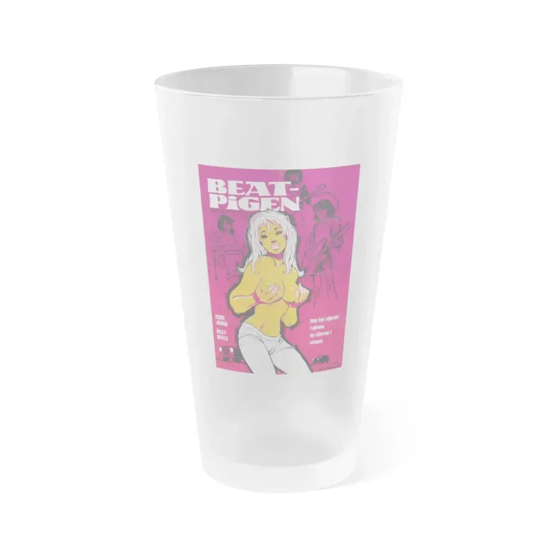 I AM A GROUPIE! (SCANDINAVIAN) 1970 Movie Poster - Frosted Pint Glass 16oz 16oz Frosted - Go Mug Yourself