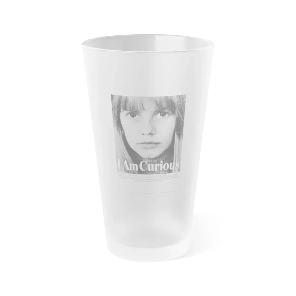 I AM CURIOUS (YELLOW) 1967 Movie Poster - Frosted Pint Glass 16oz 16oz Frosted - Go Mug Yourself