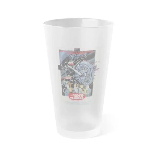 I BOUGHT A VAMPIRE MOTORCYCLE 1990 Movie Poster - Frosted Pint Glass 16oz 16oz Frosted - Go Mug Yourself
