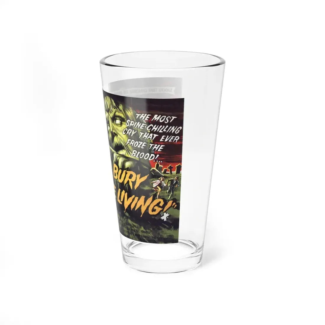 I BURY THE LIVING (2) 1958 Movie Poster - Pint Glass 16oz - Go Mug Yourself