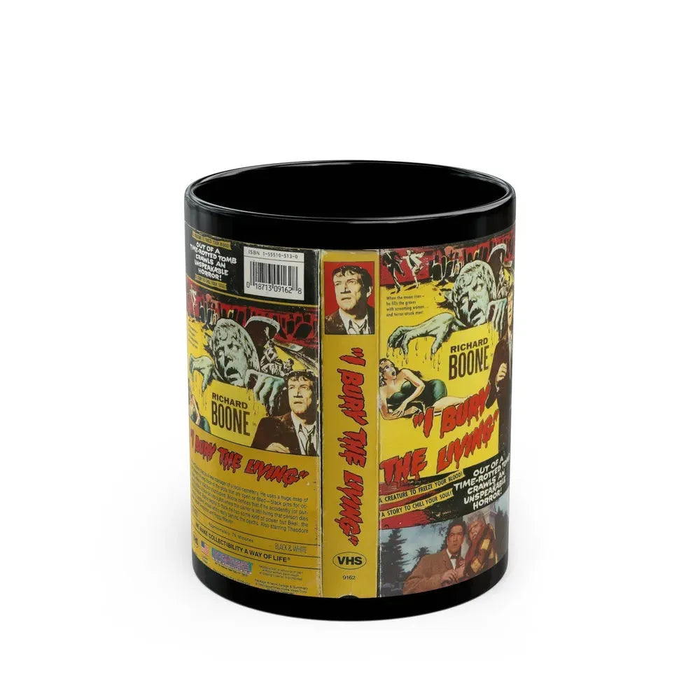 I BURY THE LIVING (VHS COVER) - Black Coffee Mug 11oz - Go Mug Yourself