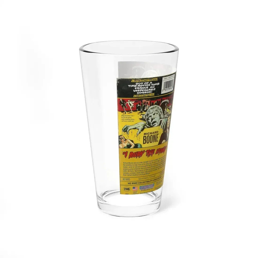 I BURY THE LIVING (VHS COVER) Pint Glass 16oz - Go Mug Yourself