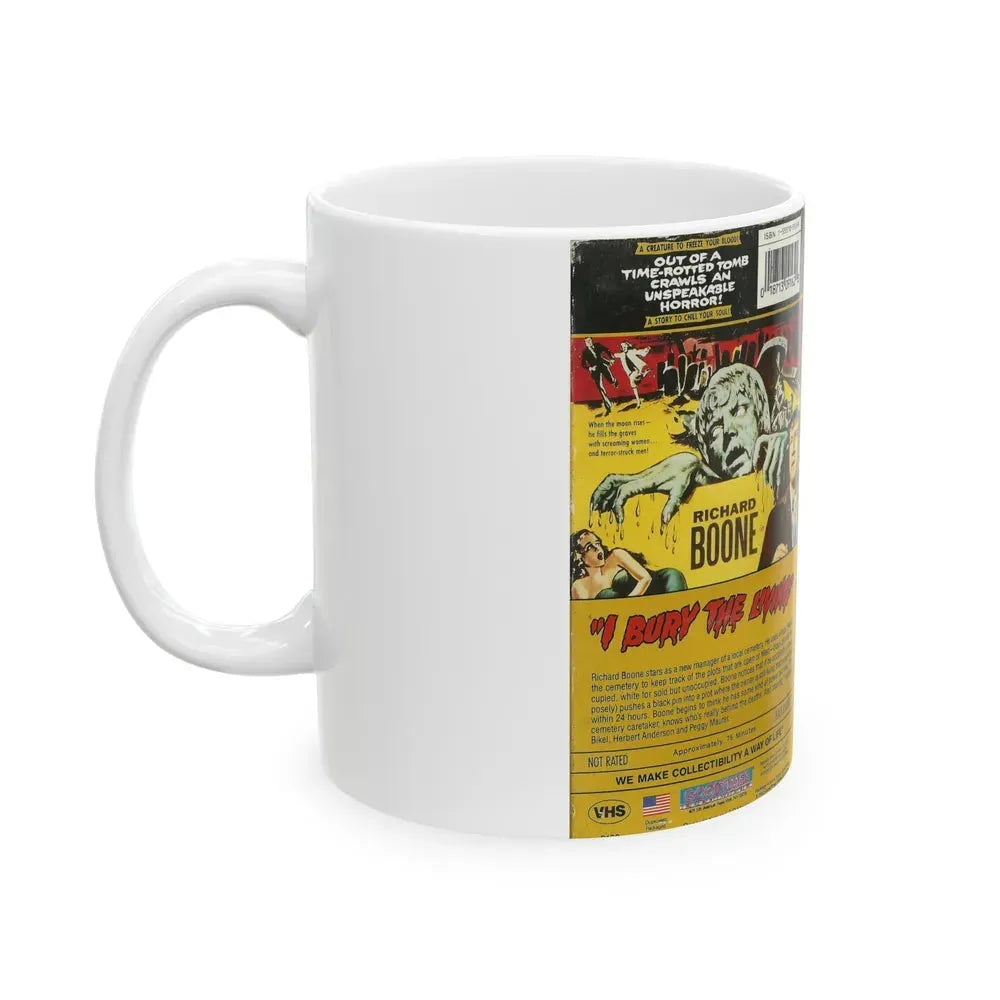I BURY THE LIVING (VHS COVER) - White Coffee Mug - Go Mug Yourself