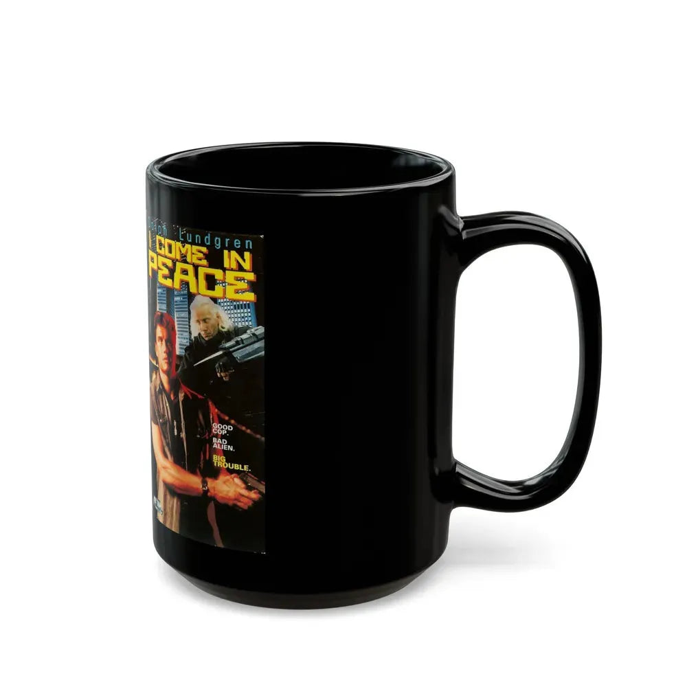 I COME IN PEACE DOLPH LUNDGREN (VHS COVER) - Black Coffee Mug - Go Mug Yourself