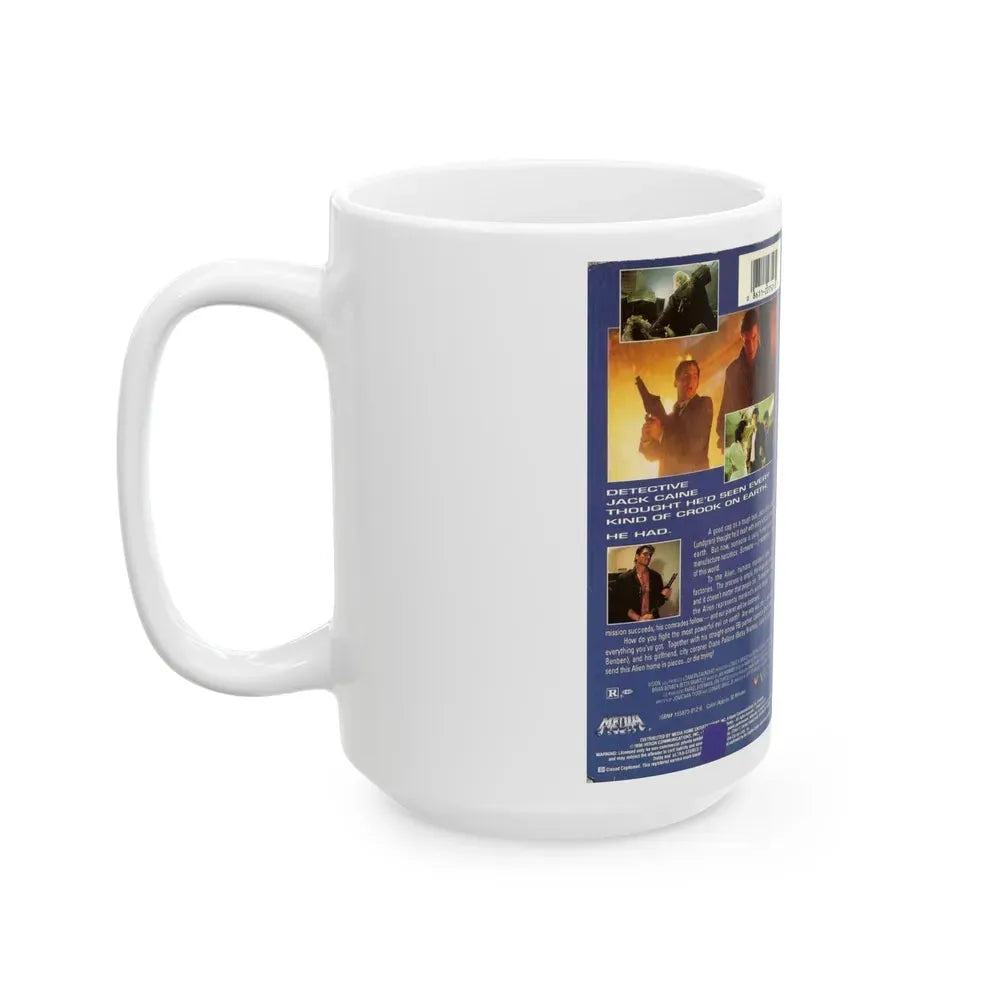 I COME IN PEACE DOLPH LUNDGREN (VHS COVER) - White Coffee Mug - Go Mug Yourself