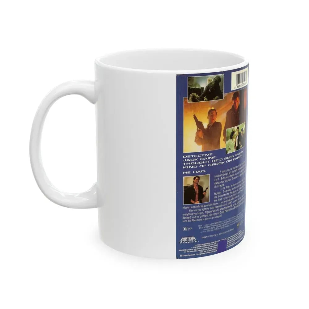 I COME IN PEACE DOLPH LUNDGREN (VHS COVER) - White Coffee Mug - Go Mug Yourself