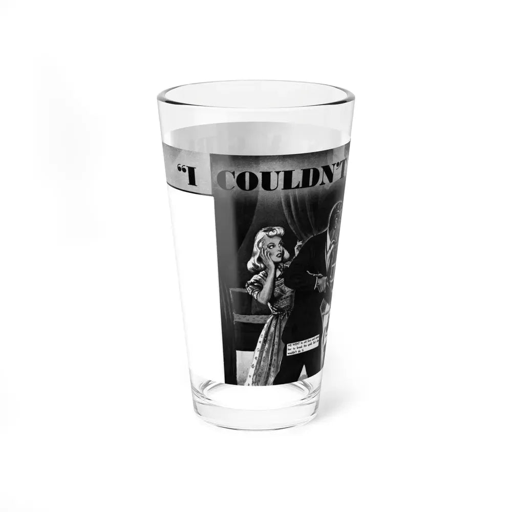 I Couldn't Kiss A Girl, Revealing Detective, September 1942 - Pint Glass 16oz - Go Mug Yourself