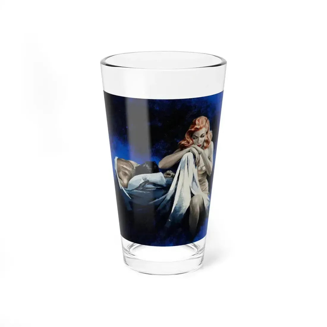 I Cried in the Dark, paperback cover (Pyramid, 1958) - Pint Glass 16oz 16oz - Go Mug Yourself