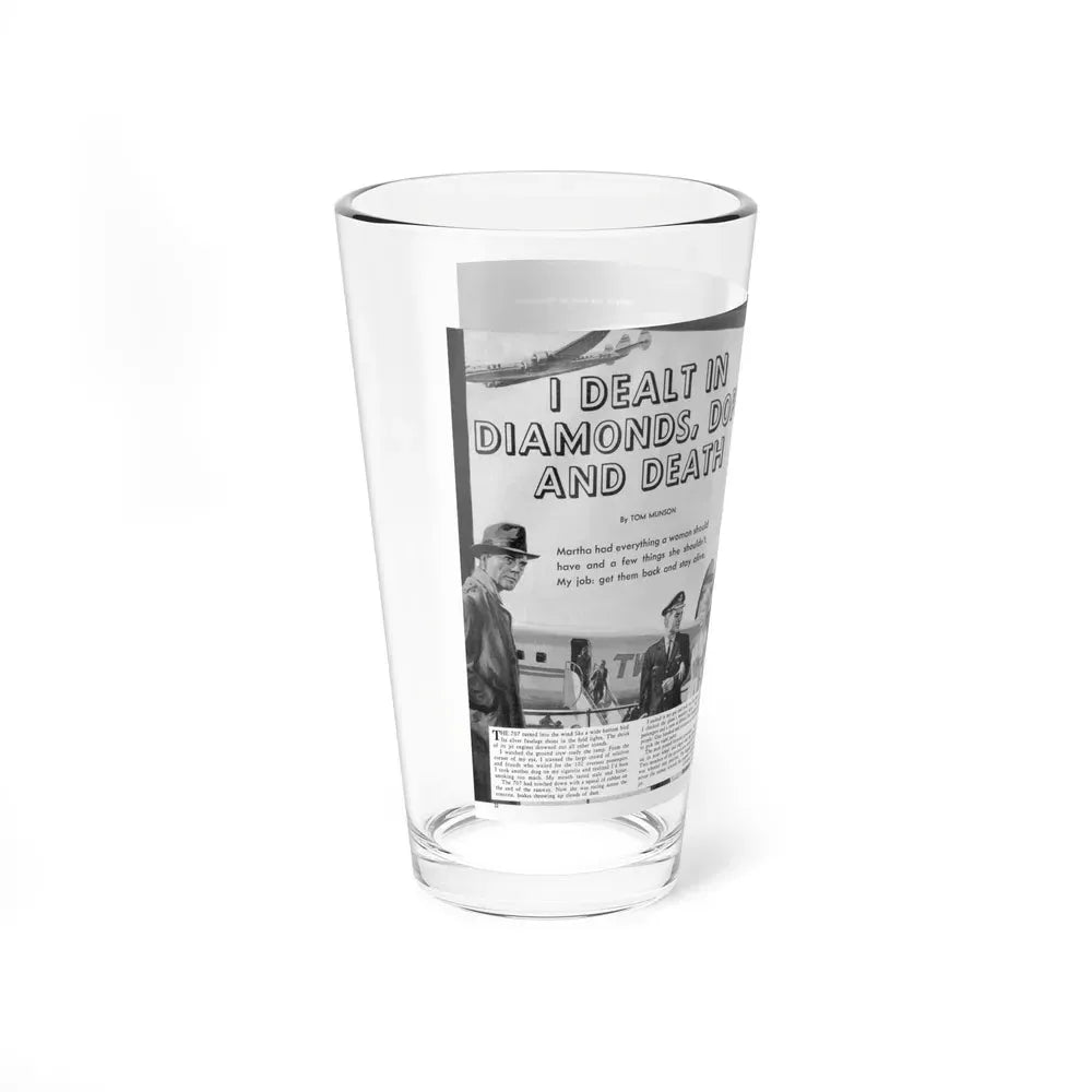 I Dealt In Diamonds, Dope And Death, Man's Book, May 1962 - Pint Glass 16oz - Go Mug Yourself