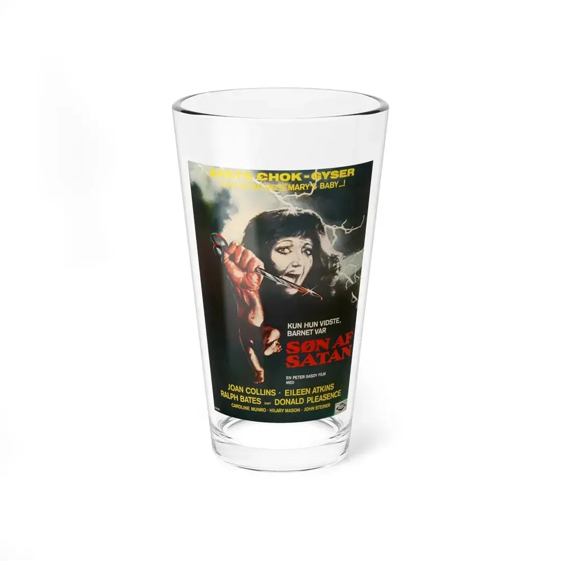 I DON'T WANT TO BE BORN (DANISH) 1975 Movie Poster - Pint Glass 16oz 16oz - Go Mug Yourself