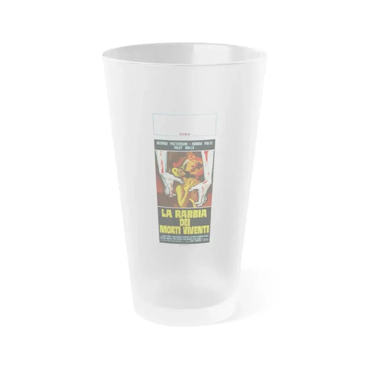 I DRINK YOUR BLOOD (ITALIAN) 1971 Movie Poster - Frosted Pint Glass 16oz 16oz Frosted - Go Mug Yourself