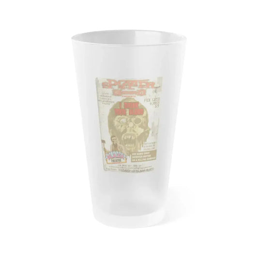 I DRINK YOUR BLOOD (RE-RELEASE) 1971 Movie Poster - Frosted Pint Glass 16oz 16oz Frosted - Go Mug Yourself