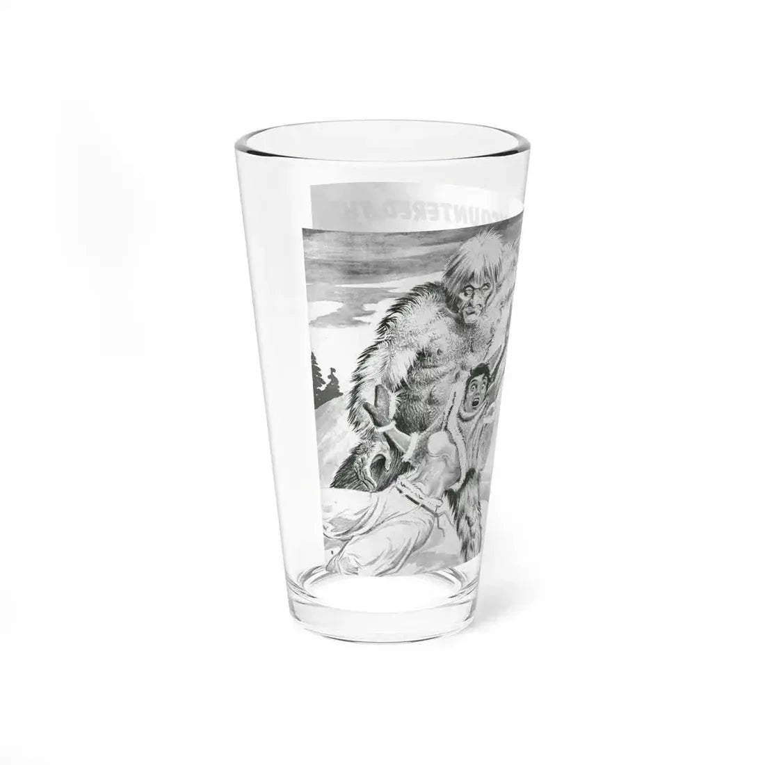I Ecountered The Abominable, Rage for Men, September 1960 - Pint Glass 16oz - Go Mug Yourself