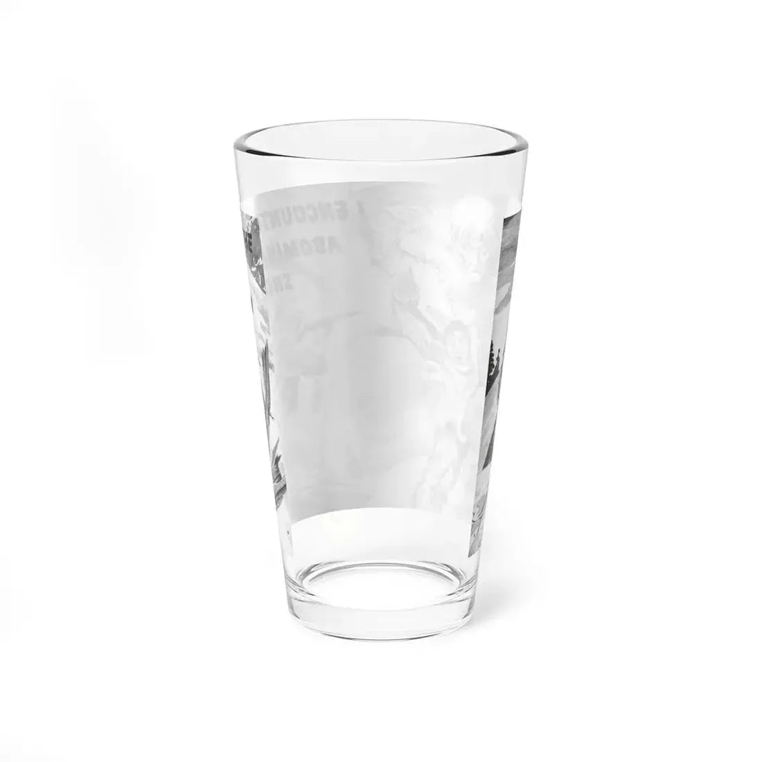 I Ecountered The Abominable, Rage for Men, September 1960 - Pint Glass 16oz - Go Mug Yourself