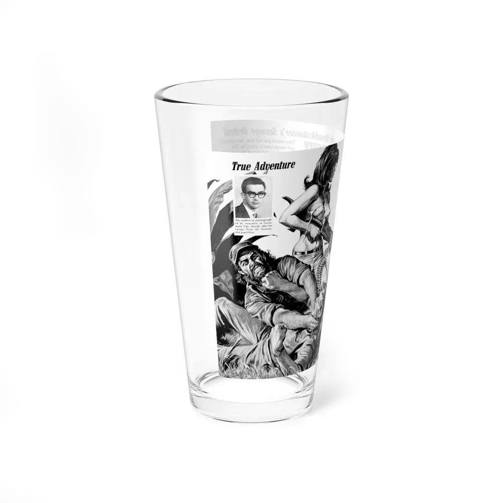 I Fought Castro's Cutthroat Guerrilla Squad, For Men Only, April 1970 - Pint Glass 16oz - Go Mug Yourself