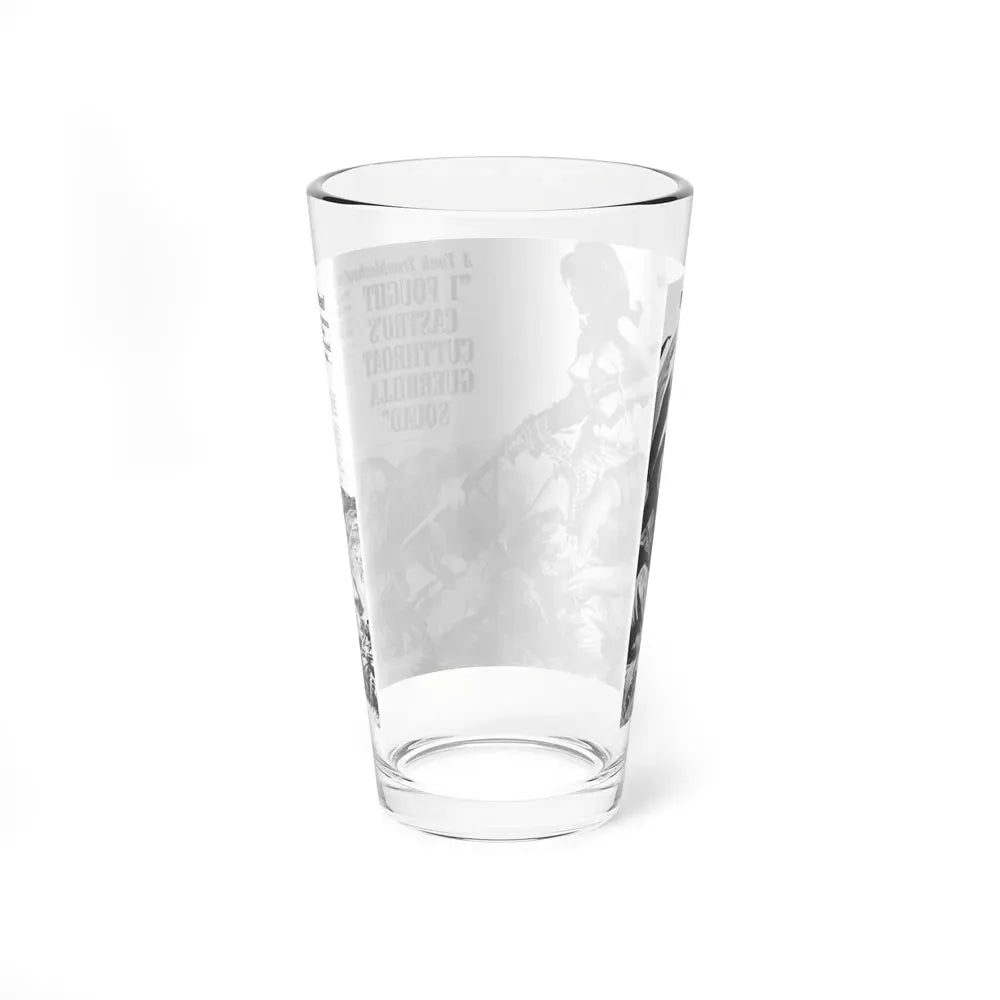 I Fought Castro's Cutthroat Guerrilla Squad, For Men Only, April 1970 - Pint Glass 16oz - Go Mug Yourself