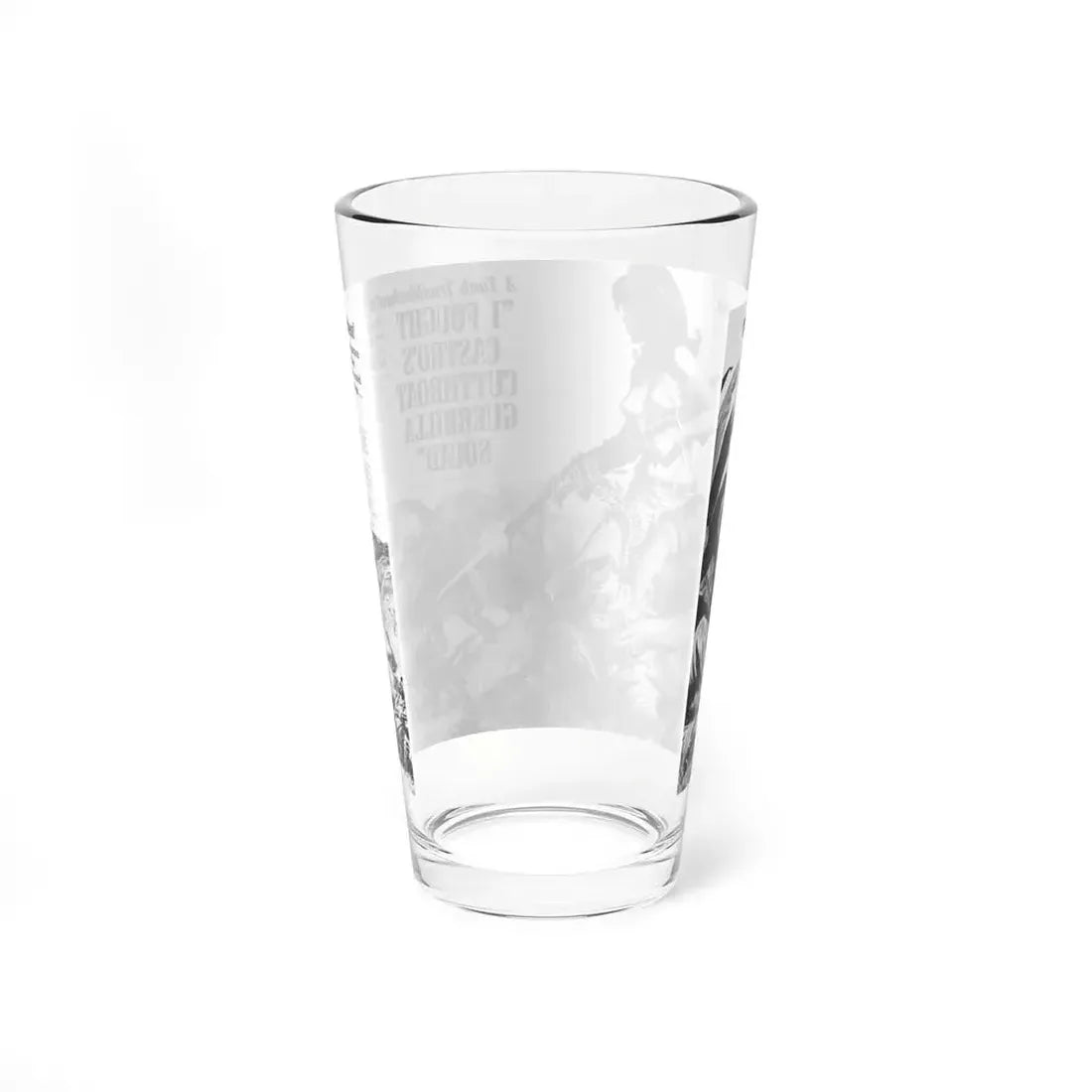 I Fought Castro's Cutthroat Guerrilla Squad, For Men Only, April 1970 - Pint Glass 16oz - Go Mug Yourself