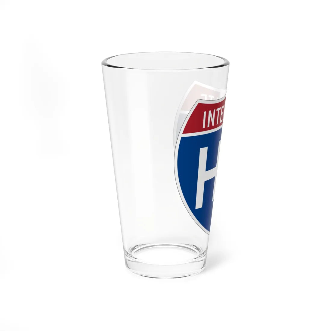 I-H2 (Hawaii) (Road Sign) Pint Glss 16oz - Go Mug Yourself