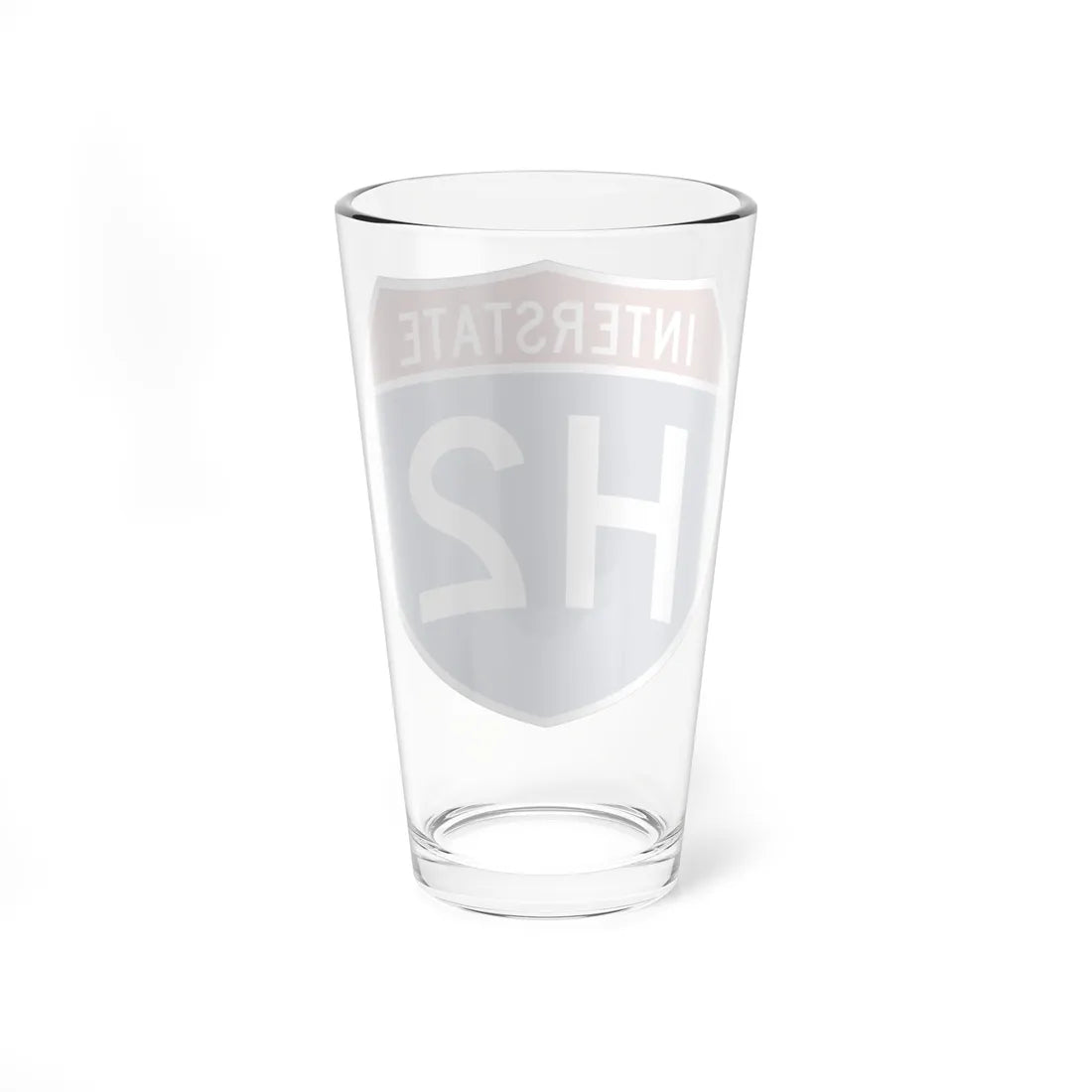 I-H2 (Hawaii) (Road Sign) Pint Glss 16oz - Go Mug Yourself